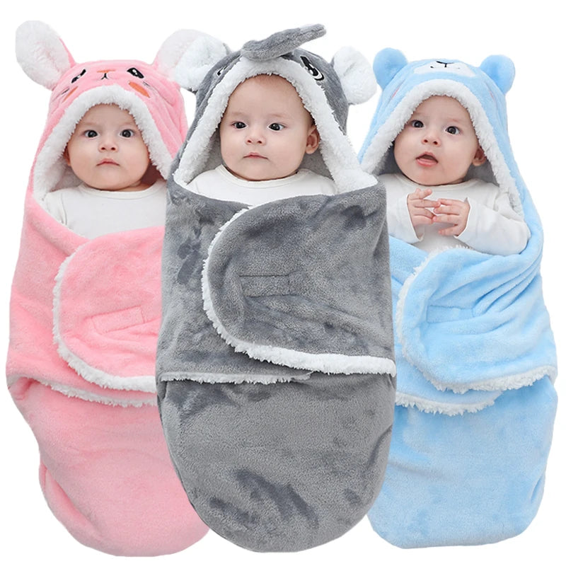 Soft Baby Sleeping Blankets 0-9 Months