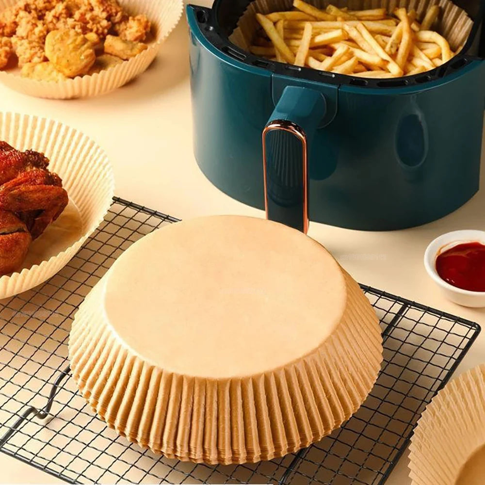50/100Pcs Non-Stick Airfryer Baking Papers