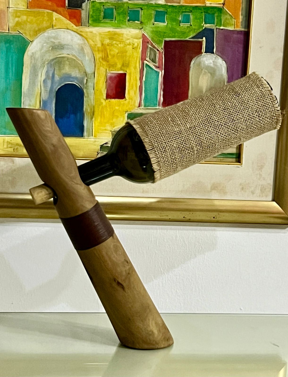 YASMINA Wooden Bottle Holder