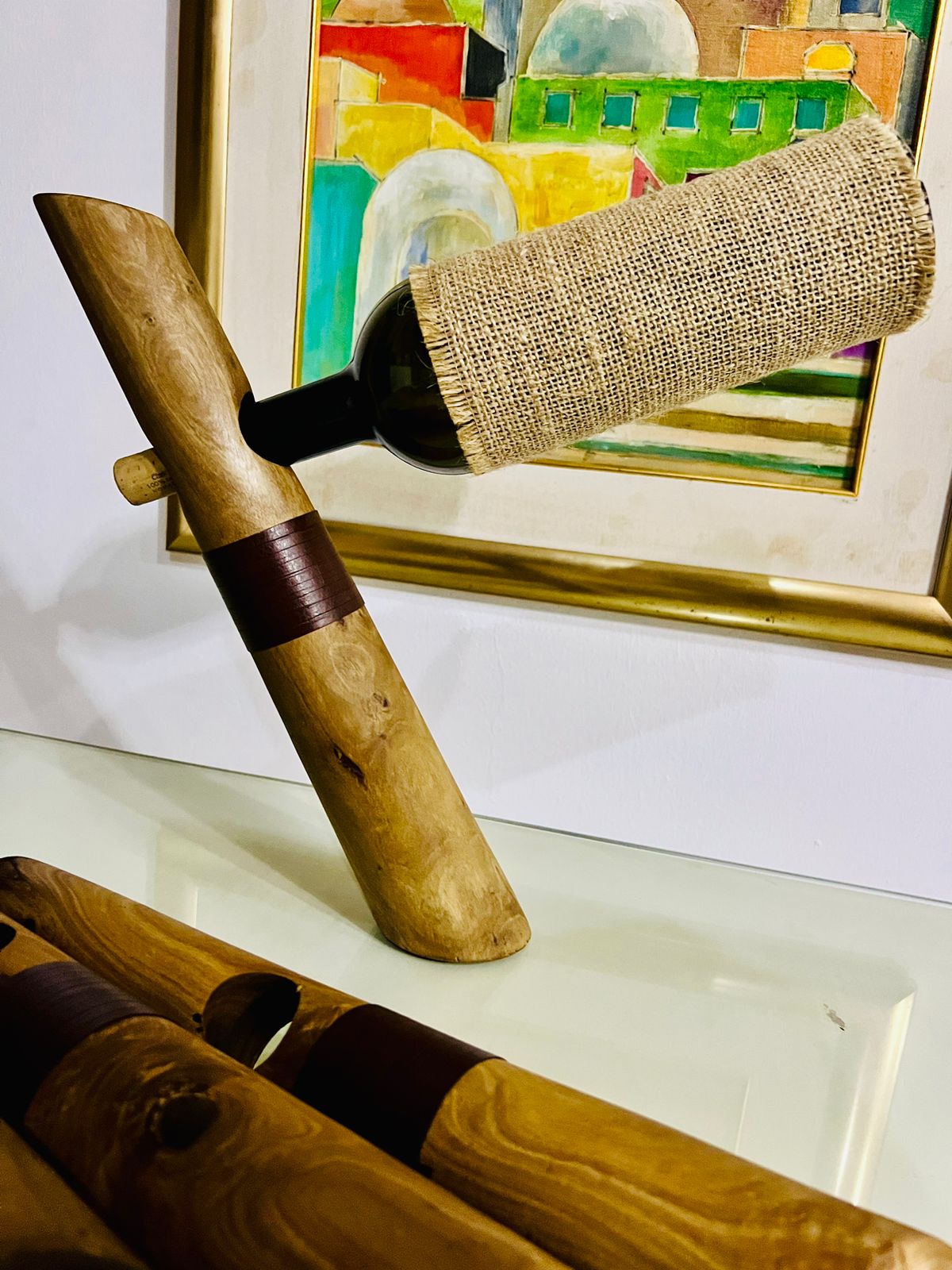 YASMINA Wooden Bottle Holder
