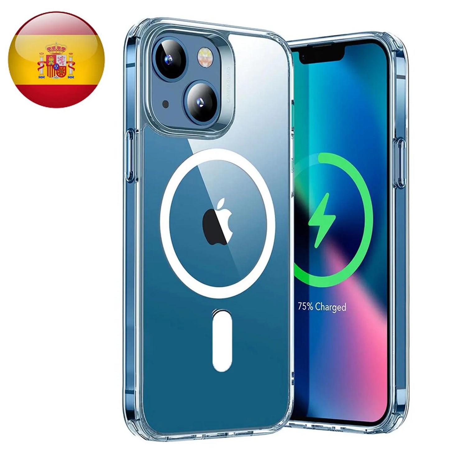 Transparent magnetic case Compatible with iPhone 12, 13, 14, 15 Pro Max