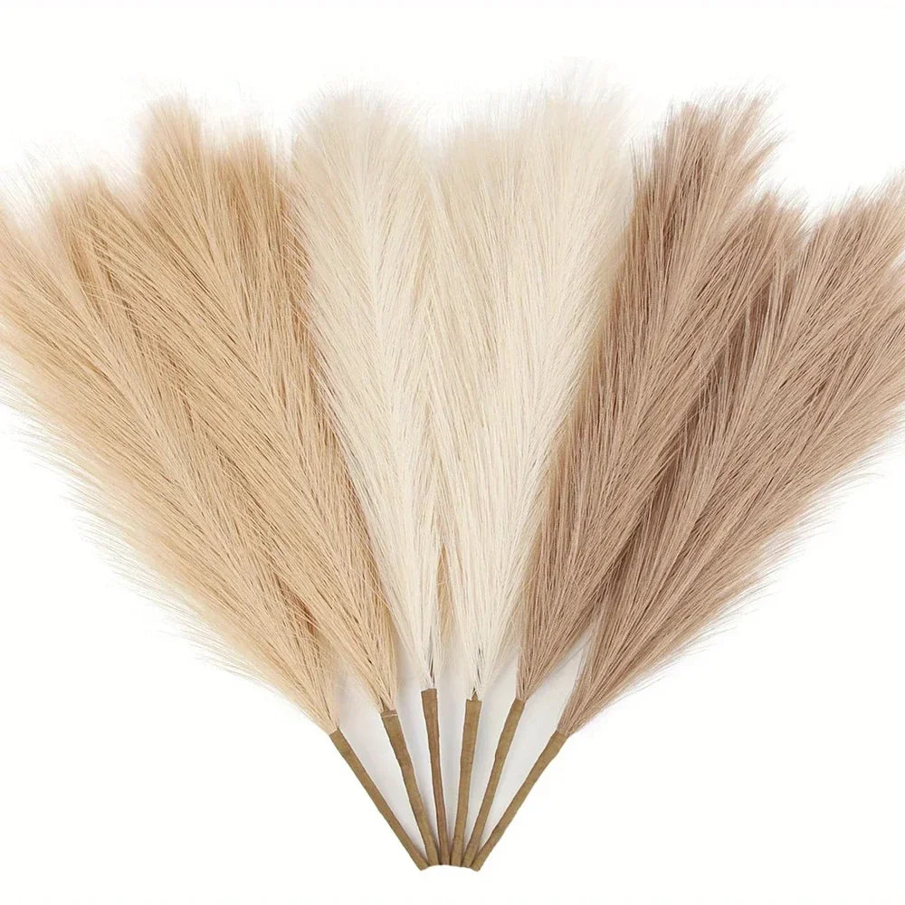 10 pcs Artificial Pampas Grass Decor Flowers